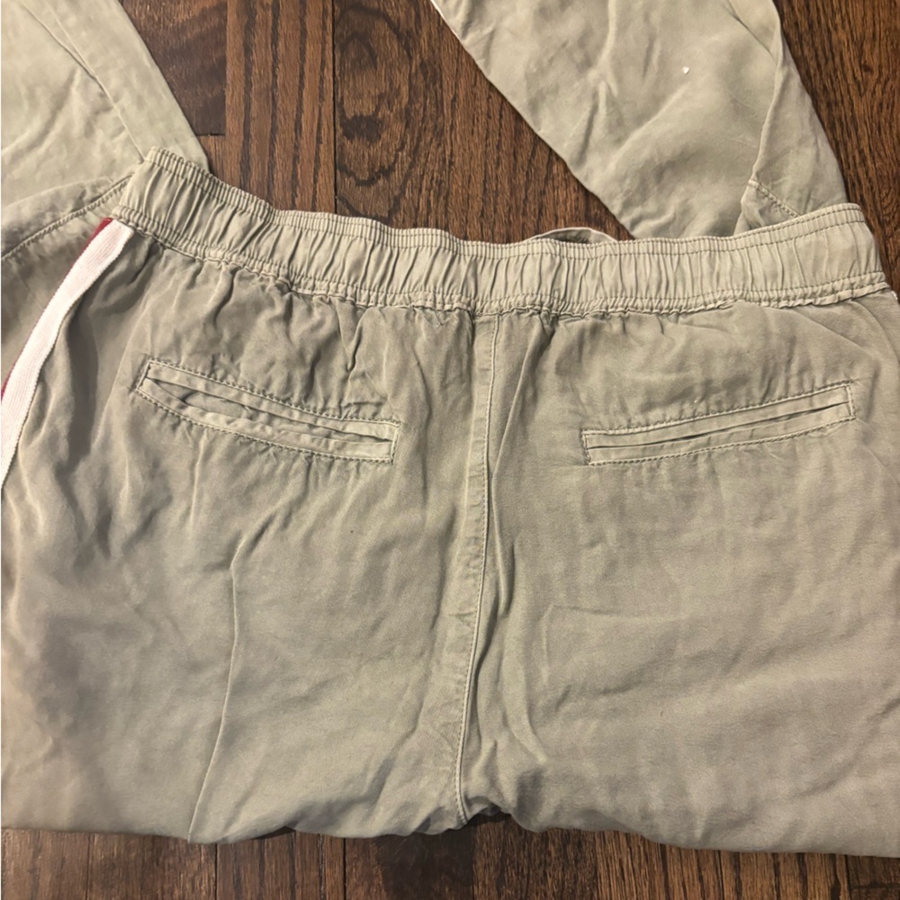 Vintage Havana Olive Jogger Pants with Red Stripe - Picture 7 of 7